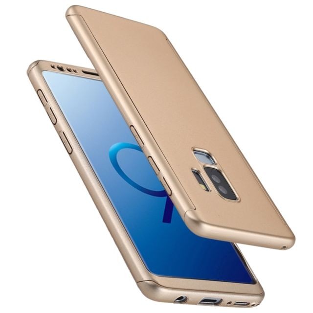 Coque, étui smartphone Wewoo Coque or pour Samsung Galaxy S9 + givré PC dur entièrement enveloppé housse de protection