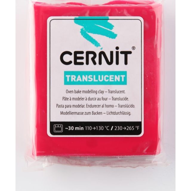 Cernit - Pâte Cernit Translucent 56 g Rubis (474) - Cernit Cernit  - Cernit