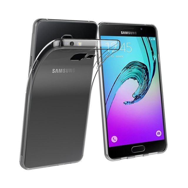 NEWC Coque pour Samsung Galaxy A3 2017, Ultra Transparente Silicone en Gel TPU Souple Coque de Protection avec Absorption de Choc et Anti-Scratch 