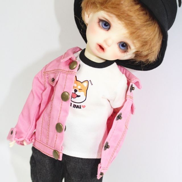 marque generique - Veste en jean tendance manteau décontracté pour accessoire de poupées BJD 1/6 msd noir marque generique - Poupons