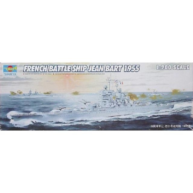 Trumpeter - Maquette Bateau French Battleship Jean Bart 1955 Trumpeter - Jeux & Jouets Trumpeter