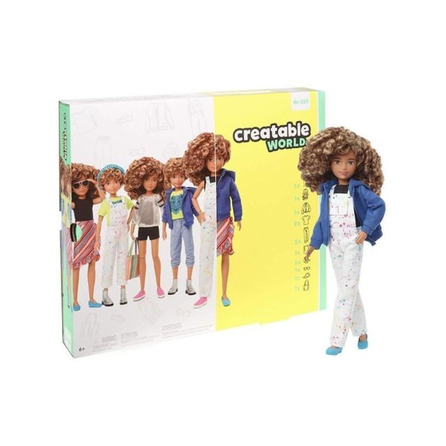 Films et séries Mattel CREATABLE WORLD Kit complet cheveux blonds frisés - GGG56 - Poupée Mannequin - 6 ans et +