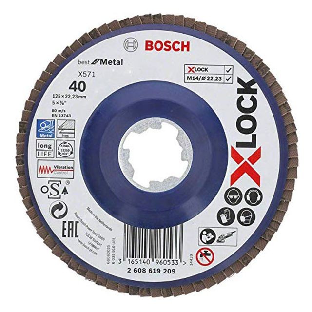 Bosch - Plateau à lamelles Bosch XLOCK X571 Best for Metal Bosch  - Poncer, Raboter & Défoncer