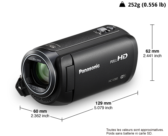 Caméscopes numériques Panasonic PANASONIC-HC-V380