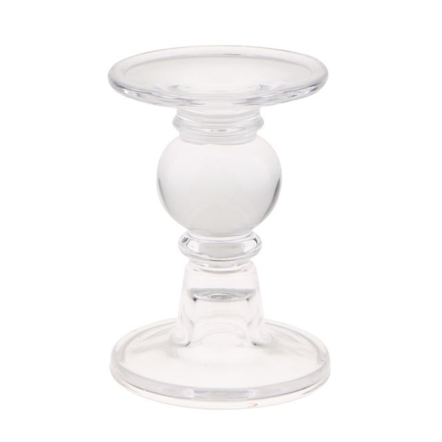 Bougeoirs, chandeliers marque generique verre clair conique bougie votive photophore chandelier candélabre 5 pouces