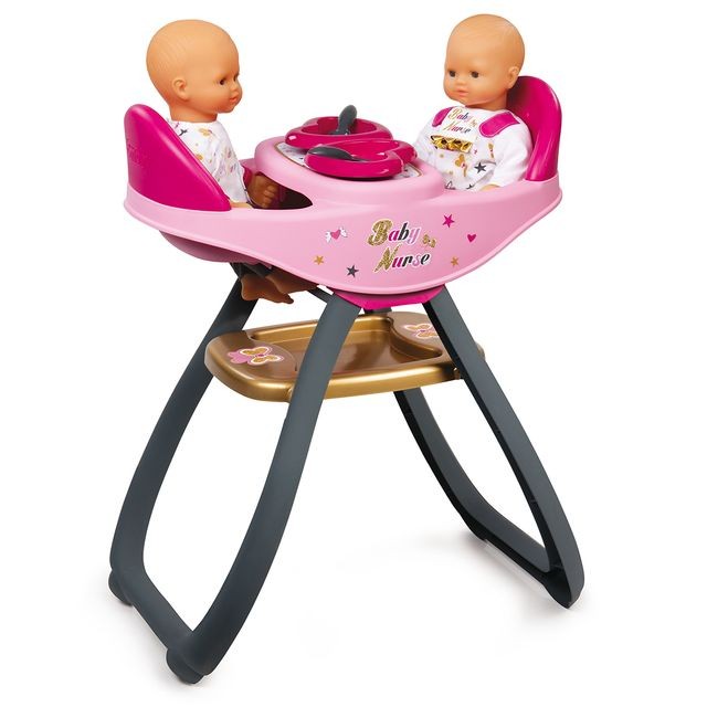 Maisons de poupées Smoby Baby nurse chaise haute jumeaux - 220315