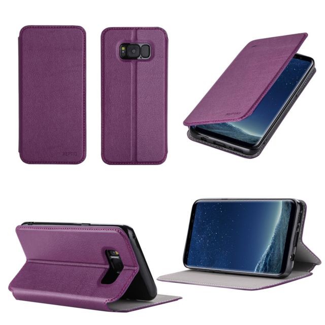 Xeptio - Samsung Galaxy S10+ (S10 Plus) Etui coque violet pochette Slim Xeptio  - Accessoire Ordinateur portable et Mac