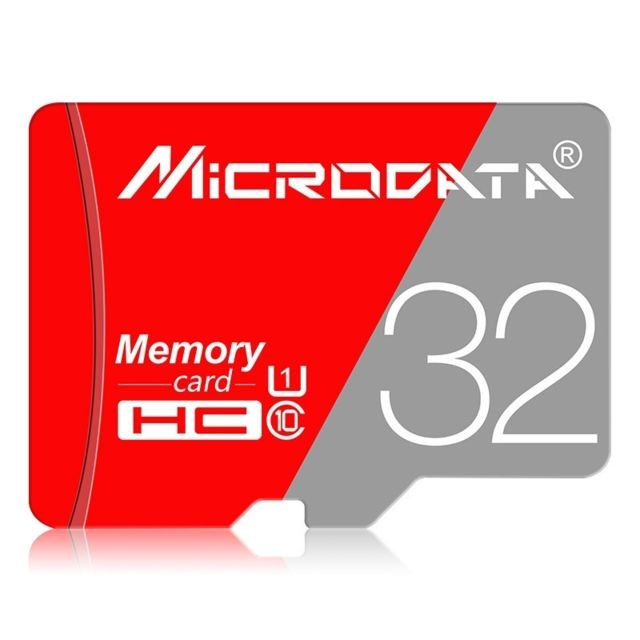Wewoo - Carte Micro SD mémoire MICRODATA 32 Go Class10 TF rouge et grise SD - Carte micro sd 32 go Carte Micro SD