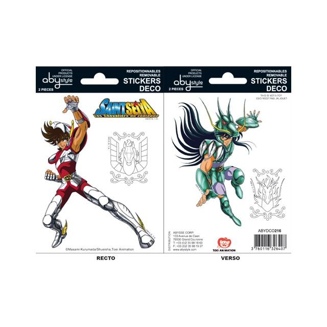 Abysse Corp - Petits Stickers Saint Seiya Abysse Corp  - Abysse Corp