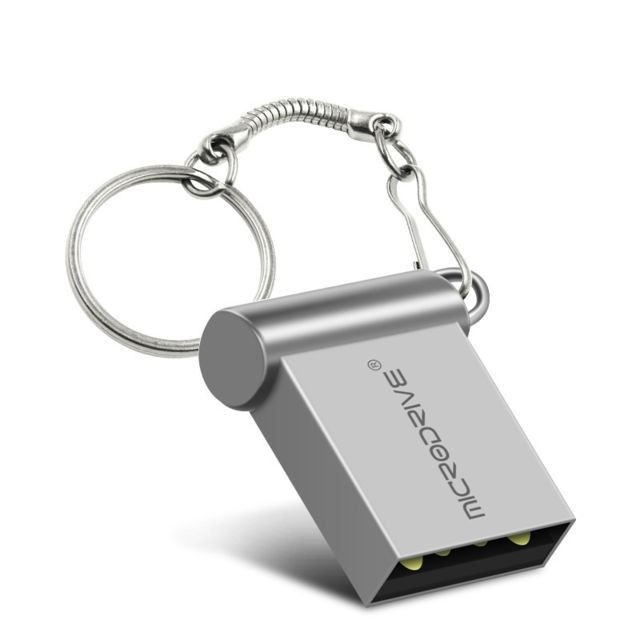 Wewoo - Clé USB Clés USB MicroDrive 16 Go USB 2.0 en métal pour mini-disques Gris - Clé USB mini Clés USB