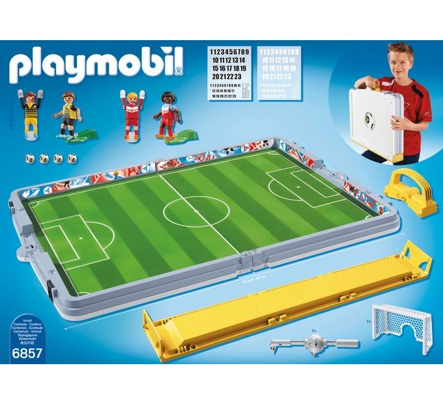 Playmobil Terrain de football transportable - 6857
