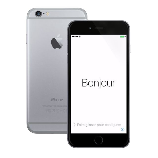 Apple - iPhone 6S 64 Go - Reconditionné Ã  neuf (Grade A+) - Gris Sidéral Apple  - Plus petit téléphone portable Smartphone