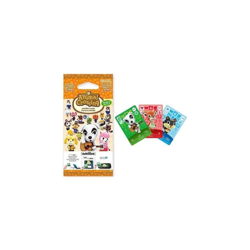 Joystick Nintendo Cartes Animal Crossing Serie 2 paquet de 3 cartes - 1 speciale + 2 normales