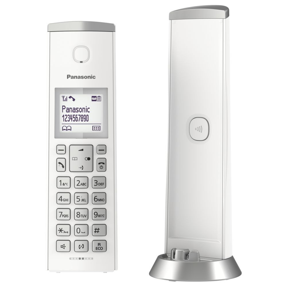 Téléphone fixe filaire Panasonic Téléphone fixe sans fil avec répondeur - TGK220 - Solo - Blanc