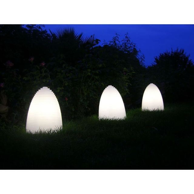 Slide Lampe lumineuse extérieure Honey H40 cm IP55 - Blanc