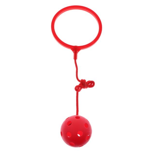 marque generique - sauter balle exercice de plein air fitness jouet cheville anneau swing ball pour les enfants rouge marque generique  - Jeu anneaux