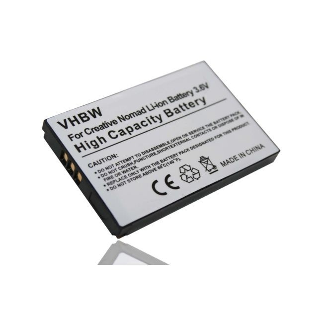 Vhbw - vhbw Li-Ion Batterie 900mAh (3.7V) pour CREATIVE NOMAD Muvo2 FM Muvo 2 Jukebox Zen XTRA Jukebox Zen NX Vhbw  - Matériel hifi