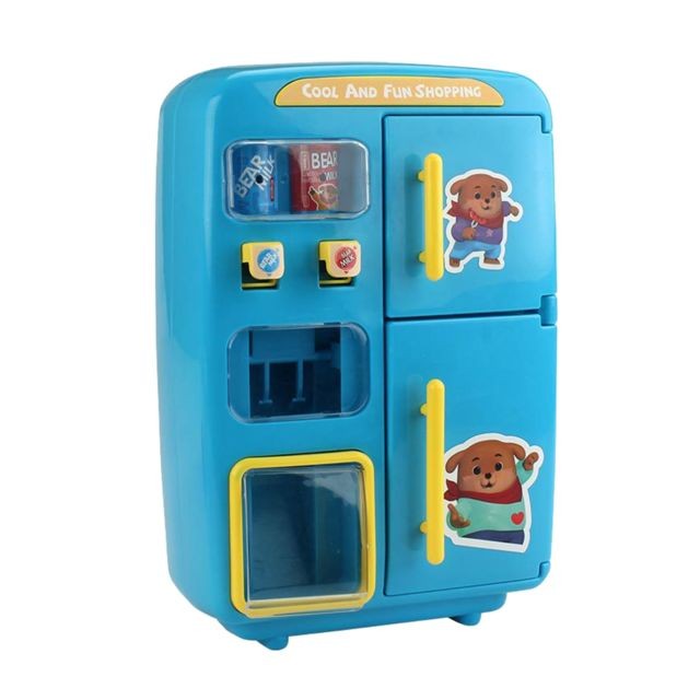Doll House Réfrigérateur Plastique Mini Réfrigérateur Jouet Frigo Modèle Mini Toy 