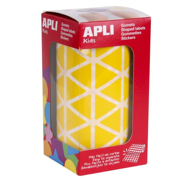 Apli Agipa - Gommettes rouleau Triangle 20 mm jaune x 2 832 - Apli Agipa Apli Agipa  - Apli Agipa