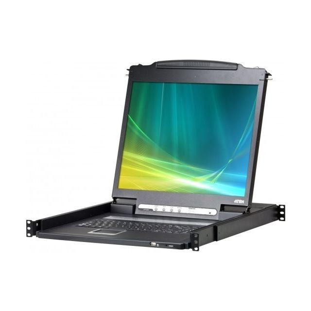 Aten - Aten CL3000 console LCD led 19"" 1 port VGA/PS2-USB Eco-Green - Souris ps2