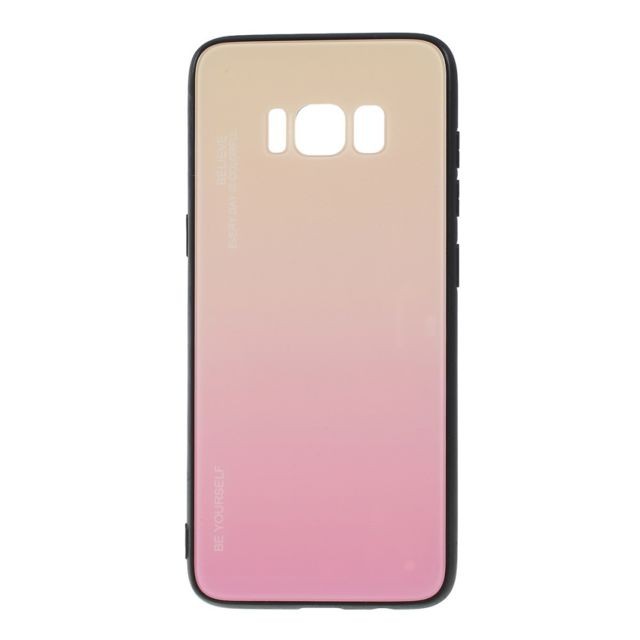 marque generique - Coque en TPU verre de couleur dégradé or/rose pour votre Samsung Galaxy S8 G950 marque generique  - Accessoires et consommables