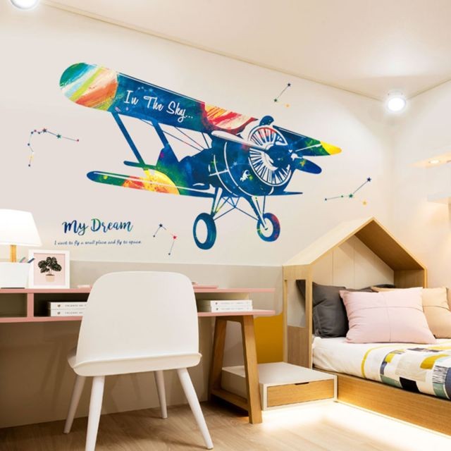 Generic - PVC Stickers muraux pour chambre à coucher Living Wall Chambre Décorations pour les enfants et les garçons Gir Multicolore Generic  - Generic