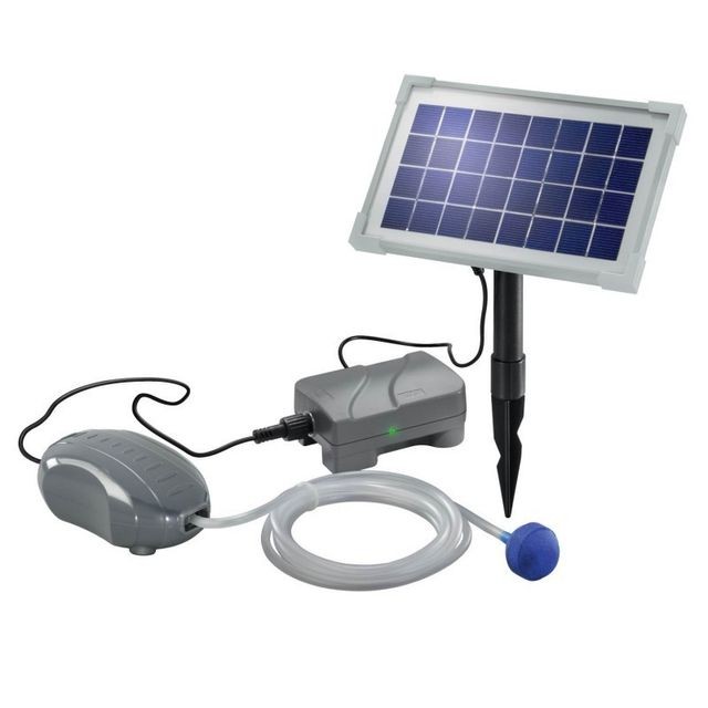Esotec - Aérateur bulleur bassin solaire avec batterie Air Plus - Décoration d'extérieur