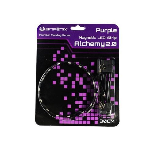 Bitfenix - Bande LED magnetique Alchemy 2.0 - 30 cm - Violet - Néon PC