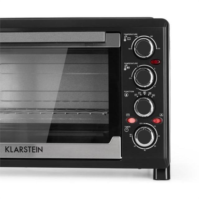 Mini-four Klarstein Masterchef Mini four minuterie 60 min 38L Table de cuisson infrarouge Klarstein