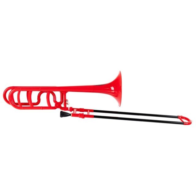 Classic Cantabile - Classic Cantabile MardiBrass trombone ténor Sib/F en plastique rouge - Instruments à vent Classic Cantabile