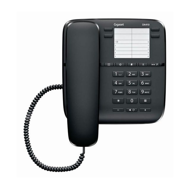 Téléphone fixe filaire Gigaset Téléphone DA410 - Noir