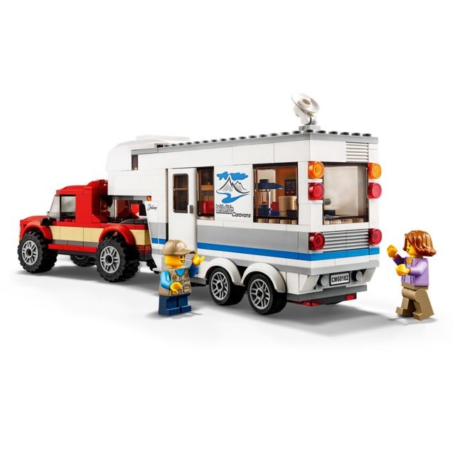 Briques Lego LEGO® City - Le pick-up et sa caravane - 60182