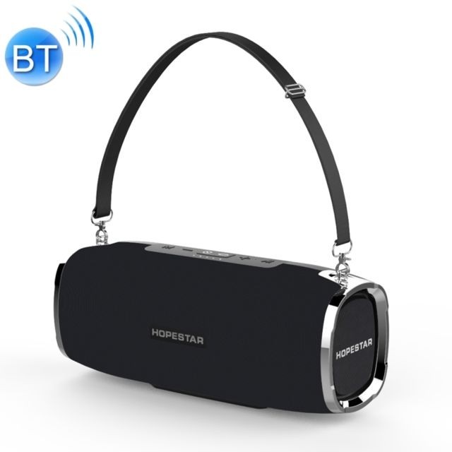 Wewoo - Enceinte Bluetooth étanche noir Mini Portable Sans Fil Haut-Parleur, Micro Intégré, Soutien AUX / Main Appel Gratuit / FM / TF - Enceintes Hifi Sans fil