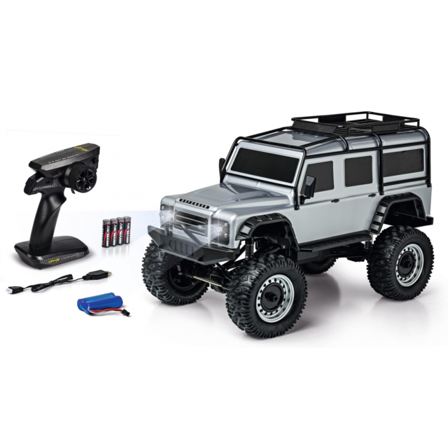 CARSON - Land Rover Defender 1/8 RTR silver CARSON  - Voitures RC