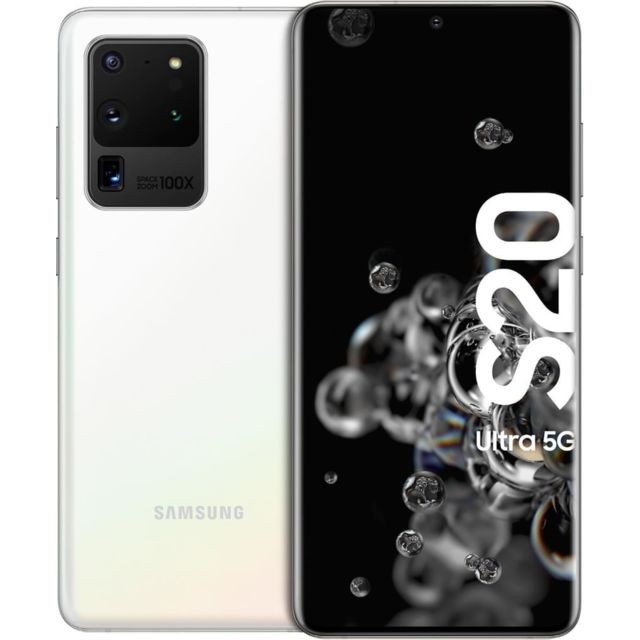 Samsung - Galaxy S20 Ultra - 5G - 128 Go - Blanc - Smartphone Android Samsung exynos 990