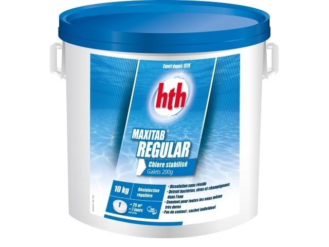 Produits spéciaux et nettoyants Hth Chlore lent stabilisé HTH Maxitab Regular - Galets 200 g