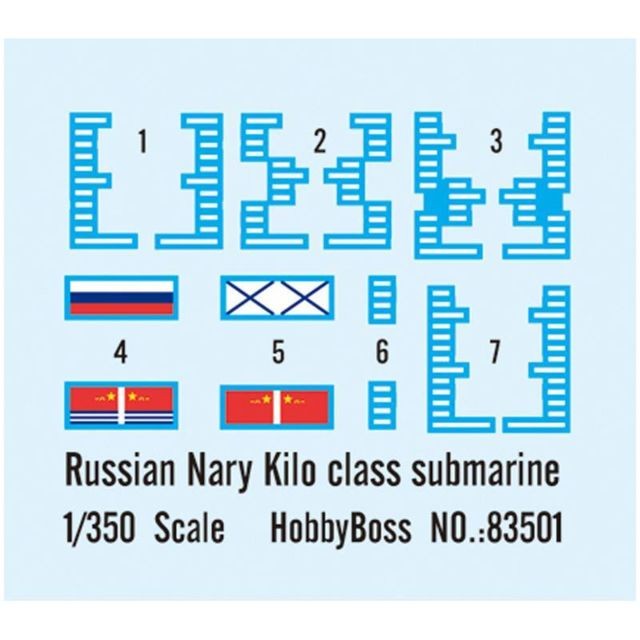 Hobby Boss Maquette Sous-marins Plan Kilo Class Submarine