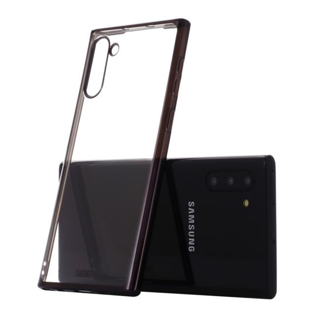 Wewoo - Housse Étui Coque Pour Galaxy Note 10 GEBEI Plating TPU de protection antichoc Noir Wewoo  - Coque Galaxy S6 Coque, étui smartphone