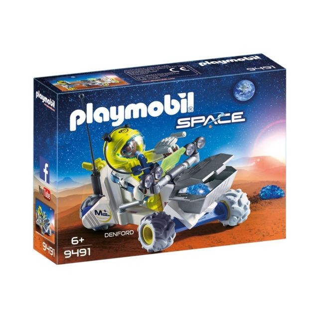 Playmobil Playmobil PLAYMOBIL 9491 Space - Spationaute avec véhicule d'exploration spatiale