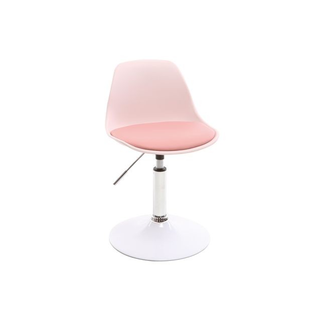 Miliboo - Chaise de bureau design enfant rose STEEVY Miliboo  - Fauteuil enfant rose