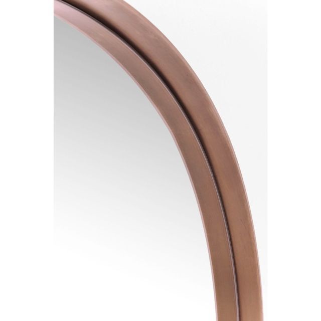 Miroirs Miroir Curve rond cuivre 100cm Kare Design