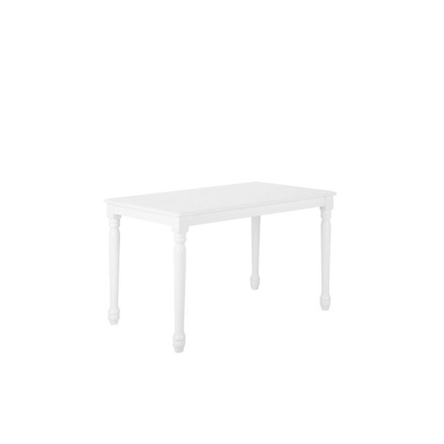 Beliani - Table blanche 120 x 75 cm CARY Beliani  - Tables à manger Oui