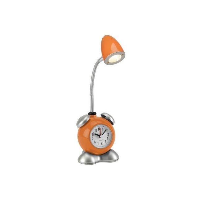 Lampes de bureau Brilliant Lampe de chevet avec horloge PHARRELL 1x1 5W LED intégrée ORANGE - BRILLIANT - G94837_07