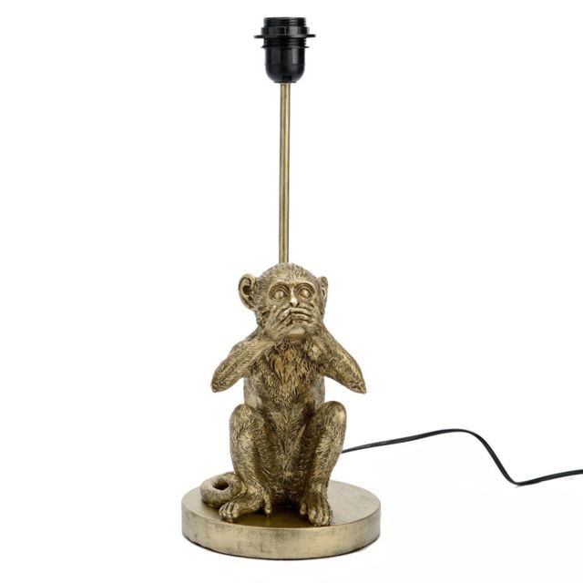 Amadeus - Base de Lampe de table Singe 37 cm - Ne parle pas - Amadeus