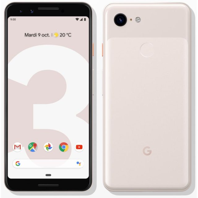 GOOGLE - Pixel 3 - 64 Go - Rose - Google Pixel Smartphone Android