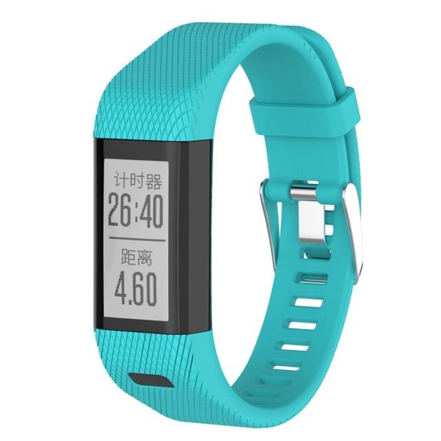 Wewoo - Bracelet pour montre connectée en silicone Smart Watch Garmin Vivosmart HR + vert menthe Wewoo  - Bracelet connecté Wewoo