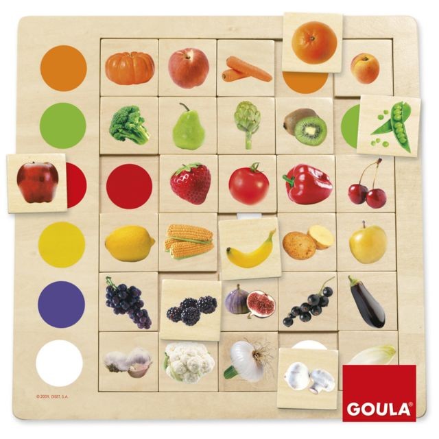 Goula - Jeu éducatif Association couleurs-fruits Goula  - Jeux de société Goula