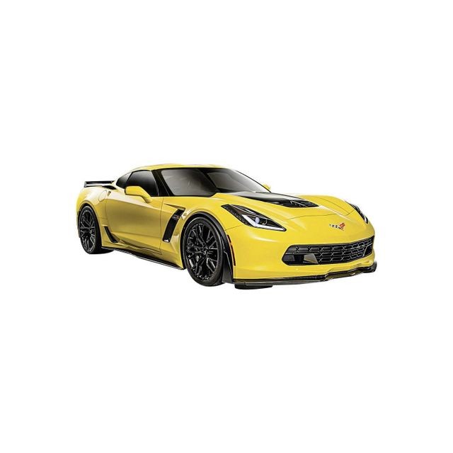 Maisto - Modèle réduit de voiture de Collection : Chevrolet Corvette Z06 jaune - Echelle 1:24 - Corvette