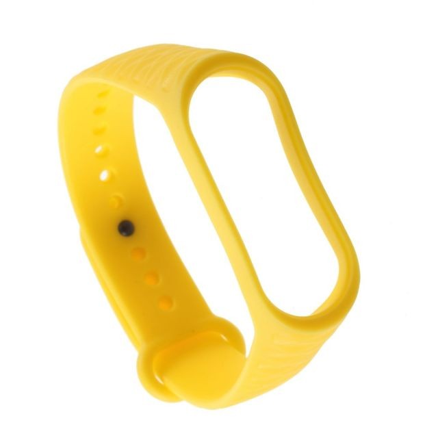 Autres accessoires smartphone marque generique Bracelet en silicone sport doux rhodos jaune pour votre Xiaomi Mi Band 3