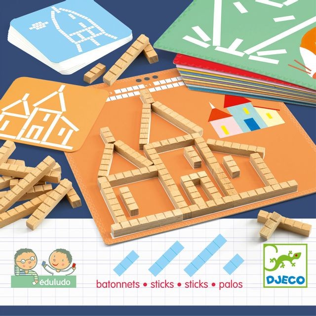Djeco - Jeu Eduludo : Bâtonnets Djeco  - Jeux éducatifs Djeco